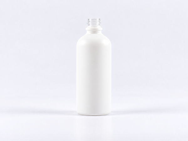 glasflasche-weissmatt-din18-weiss